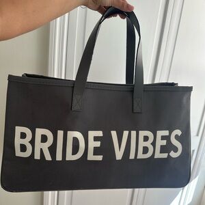 Grey 'Bride Vibes' Tote Bag